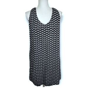 OLD NAVY BLACK & WHITE DRESS SZ.M EUC
